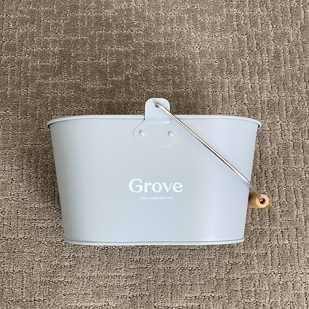 Grove Collaborative Gray Metal Cleaning Caddy
